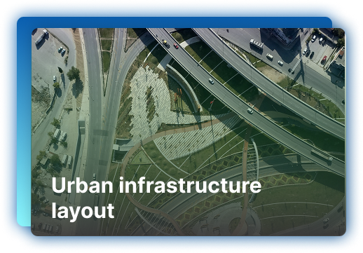 Urban infrastructure layout